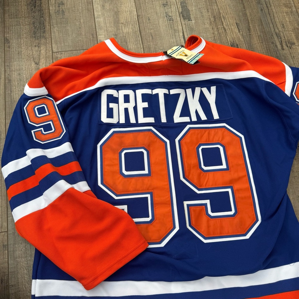 NWT NHL Wayne Gretzky Oilers 99 official vintage hockey jersey